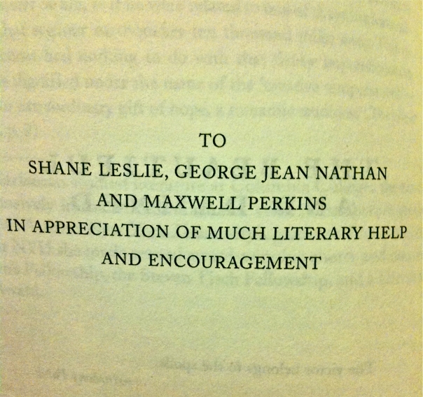 To Shane, Leslie, George, Jean, Nathan and Maxwell Perkins in appreciation. 